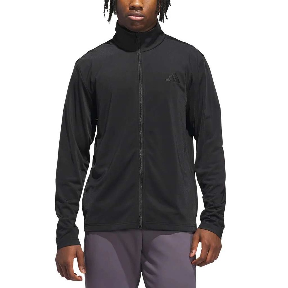 ADIDAS Tricot Track Jacket Size S Black Performance Gym Workout Coat KD3632 NWT